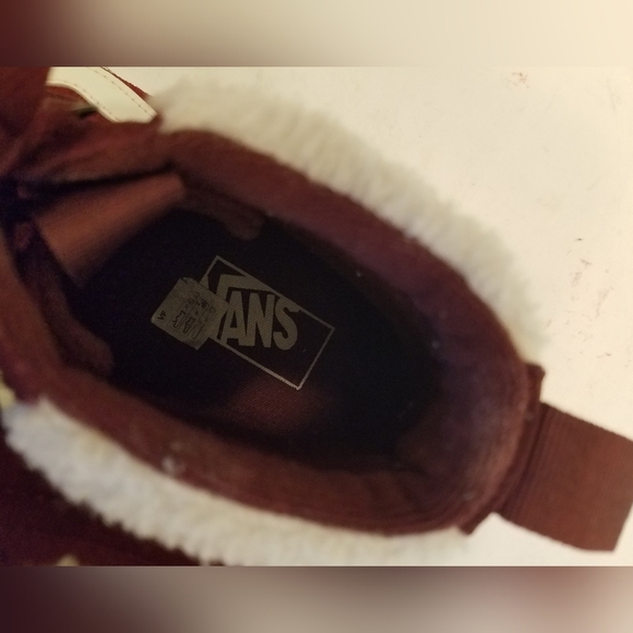 Vans Guard Women's Filmore High Top Sneakers Red Suede Sherpa Size 8 - Picture 10 of 16